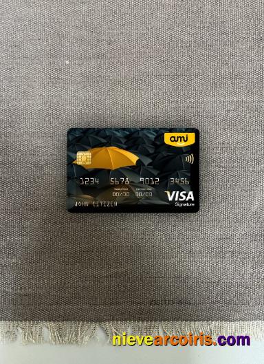 New Zealand Ami Insurance Limited bank visa signature card photolook